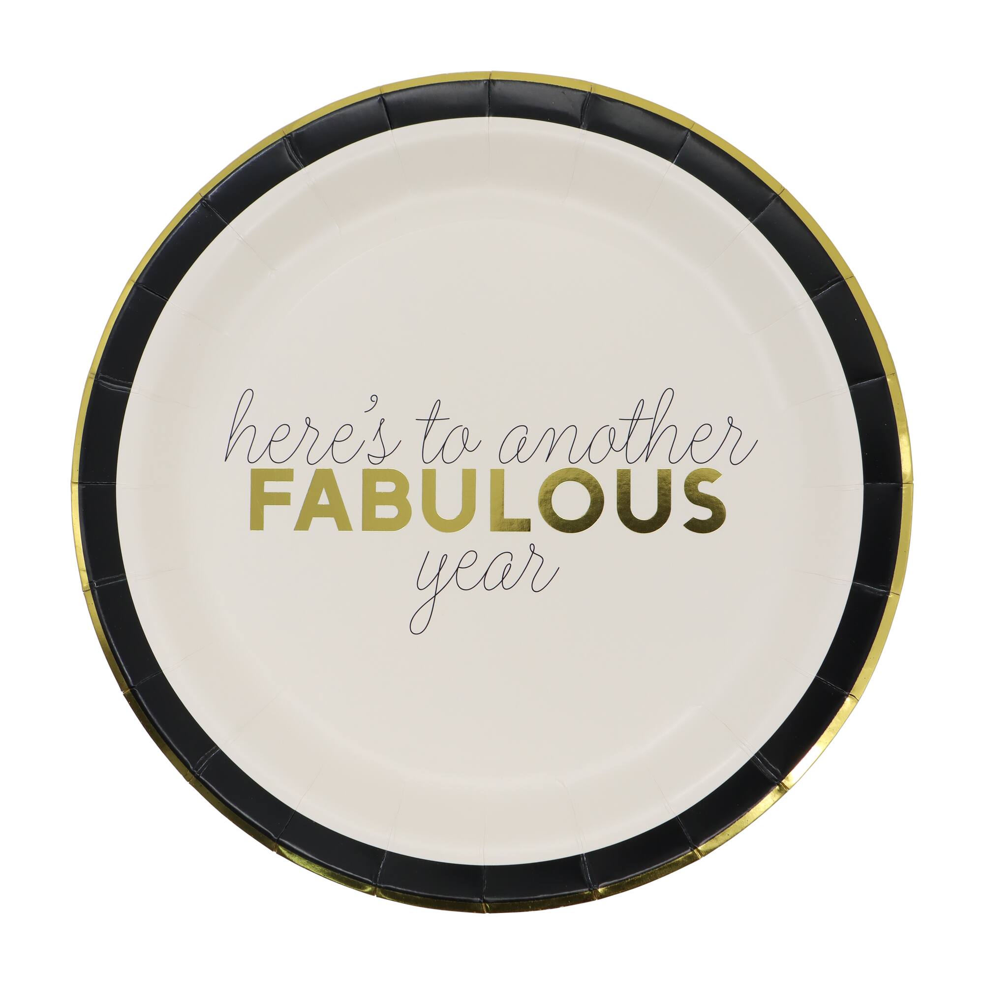 12 Packs: 8 ct. (96 total) 9" Fabulous Year Dinner Plates by Celebrate It™